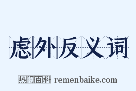 虑外反义词是什么意思的图片